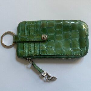 Brighton Croc-Embossed Leather Slim Wallet